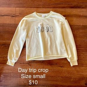 Size small Daytrip cropped sweater
